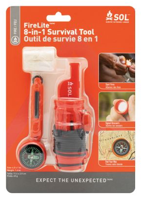 SOL Fire Lite 8-In-1 Survival Tools