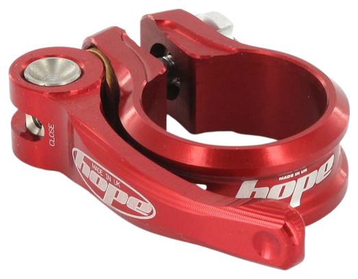Hope Seat Clamp and QR - Red