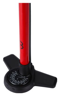 Pompe à Pied BBB AirBoost 2.0 (Max 160 psi / 11 bar) Rouge