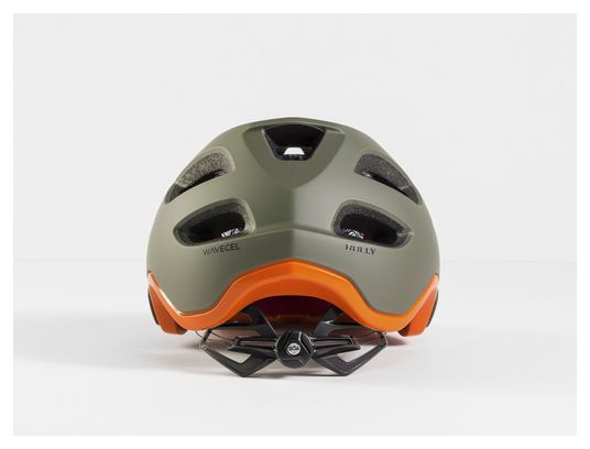 Bontrager Rally WaveCel MTB helmet Olive gray / Orange