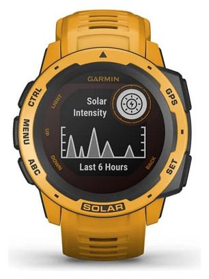 Montre GPS Garmin Instinct Solar Jaune Soleil