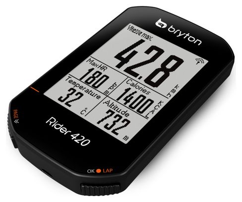 Computer GPS BRYTON Rider 420T + sensore di cadenza/cintura cardio