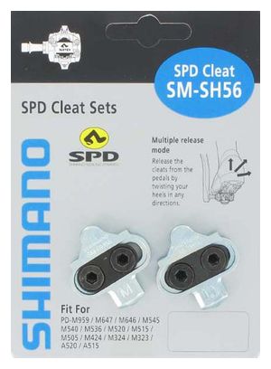 SHIMANO Cales SPD SM-SH56 (la paire)