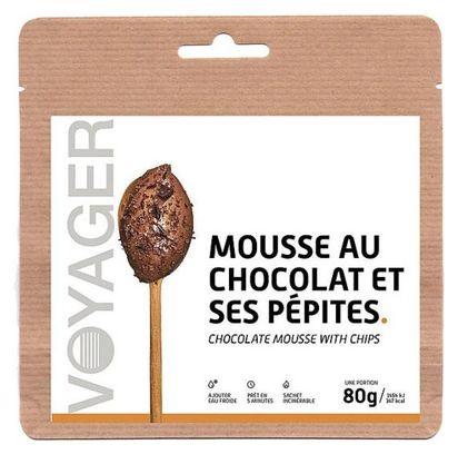 Dessert Lyophilisé Voyager Mousse au chocolat et ses pépites 80g