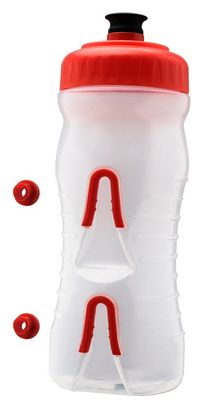 Bidon Fabric Cageless Bottle 600ml Rouge / Transparent 