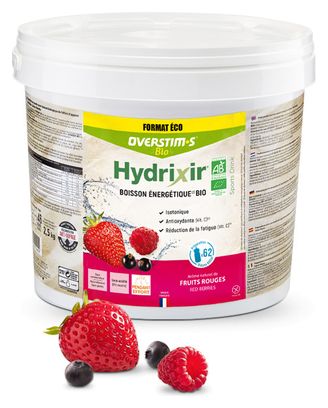Boisson Energétique Overstims Hydrixir BIO Fruits Rouges 2.5 kg