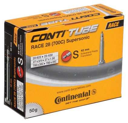 Tubo Continental 700 x 20/25 mm Race 42 Supersonic