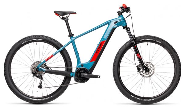 Cube Reaction Hybrid Performance 500 Electric Hardtail MTB Shimano Alivio 9S 500 Wh 29'' Blue Red 2021