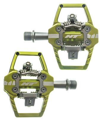 HT Clipless Pedals T1 Green