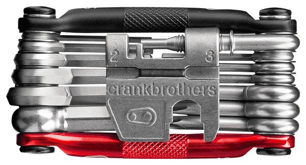 CRANKBROTHERS Multi-Outils M19 19 Fonctions Noir Rouge