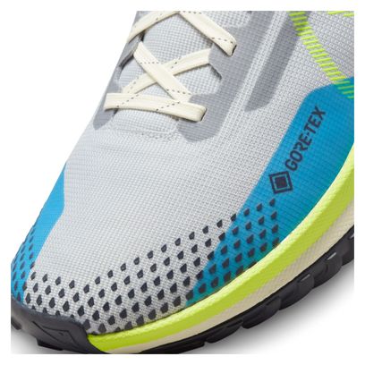 Nike React Pegasus Trail 4 GTX Grey Yellow Running Shoes