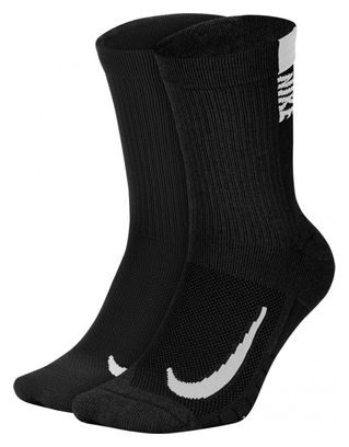 Socken (x2) Nike Multiplier Schwarz Unisex