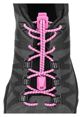 Lacets Nathan Reflective Run Laces Rose