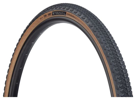 Pneu Gravel Teravail Cannonball 650b Tubeless Ready Souple Light & Supple Flancs Beiges Tan