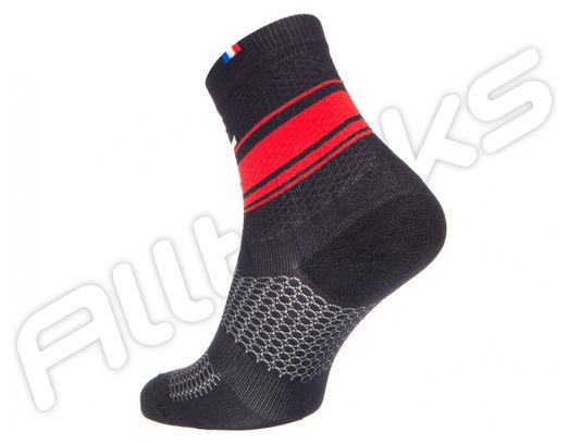 Pair of RAFAL BOA Socks Black Red