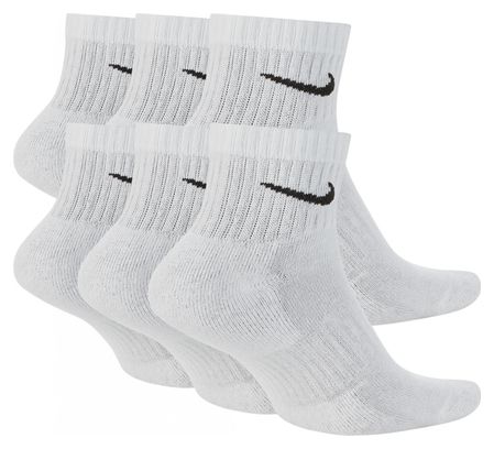 Chaussettes (Pack de 6) Nike Everyday Cushioned Blanc Unisex