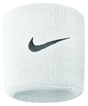 Nike Swoosh Terry Armbänder Weiß (Paar)