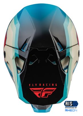Casque Intégral Fly Racing Formula CP Rush Noir / Bleu / Beige