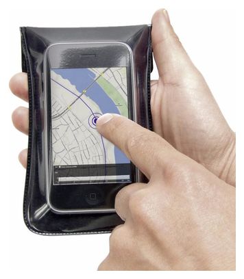 Phone case with Klickfix PhoneBag S holder