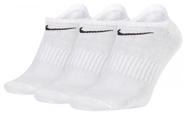Nike Everyday Lightweight No-Show Socks (x3) White Unisex
