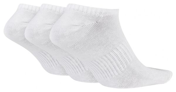 Nike Everyday Lightweight No-Show Socken (x3) Weiß Unisex