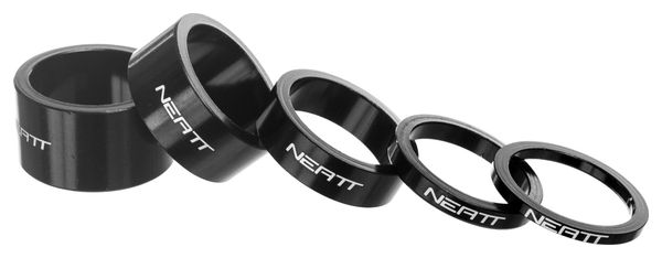 Neatt Kit di distanziali in alluminio (x5) nero