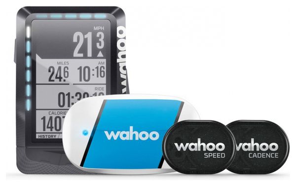 WAHOO FITNESS GPS Ordenador ELEMNT Pack Sensor de cadencia + Sensor HRM