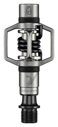 Pair of Crank Brothers Eggbeater 2 Clipless Pedals Silver / Black
