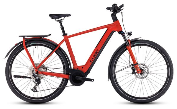 Cube Kathmandu Hybrid EXC 750 Bicicletta elettrica da città Shimano Deore 12S 750 Wh 700 mm Rosso 2023