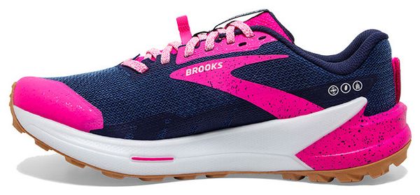 Chaussures de Trail Running Brooks Femme Catamount 2 Bleu Rose