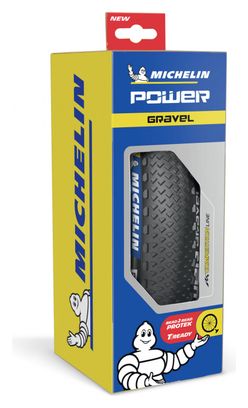 Pneu Gravel Michelin Power Gravel Competition Line 700 mm Tubeless Ready Souple Bead 2 Bead Protek X-Miles