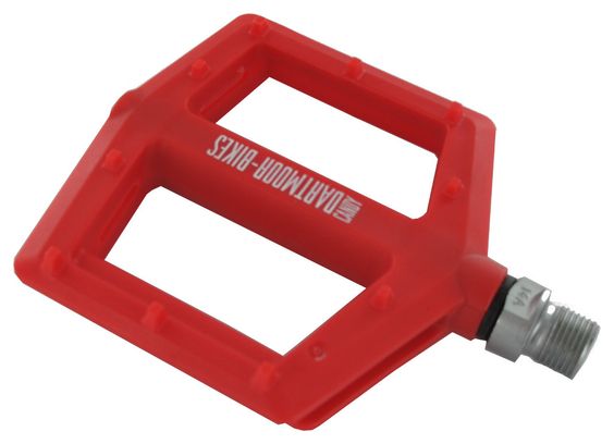 Dartmoor Candy Pro Flat Pedals - Red