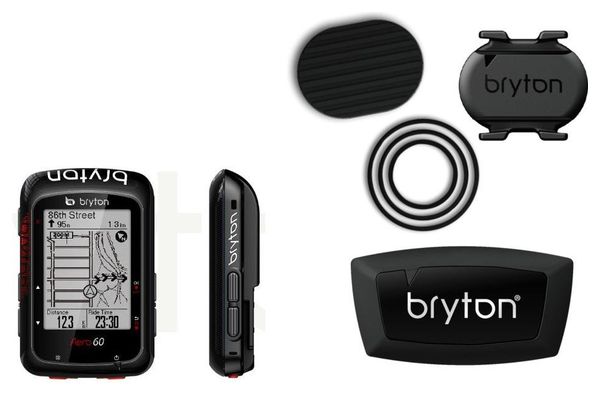 BRYTON Compteur GPS Aero 60T + Sensor de cadencia / Sensor de corazón