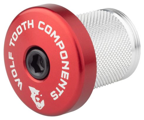 Expandeur Wolf Tooth Compression Plug with Integrated Spacer Stem Cap 1 1/8'' Rouge