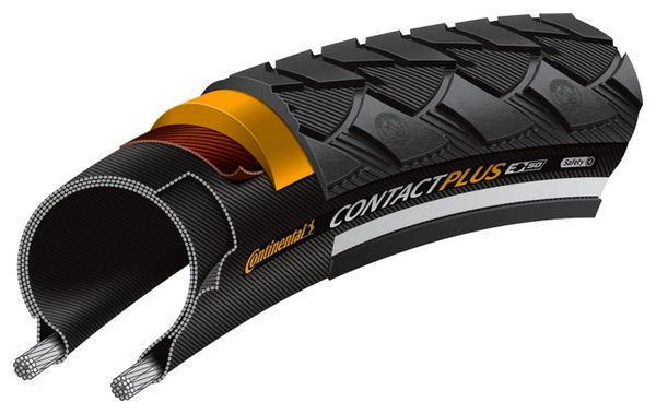 Continental Contact Plus 700 mm Tubetype Draht SafetyPlus Breaker E-Bike e50