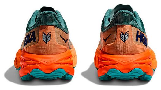Chaussures de Trail Running Hoka Speedgoat 5 Vert Orange