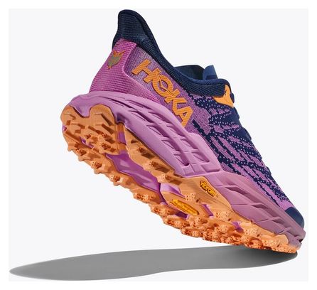 Chaussures de Trail Running Femme Hoka Speedgoat 5 Bleu Rose Orange