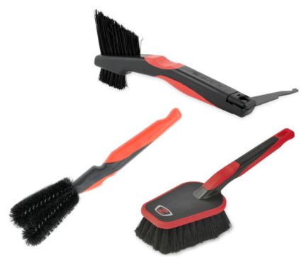 Set of 3 Zefal ZB Clean / Wash / Twist Brushes