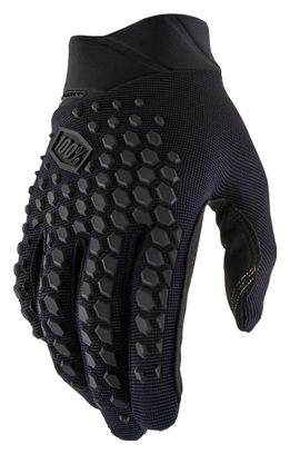 Geomatic 100% Long Gloves Black / Charcoal