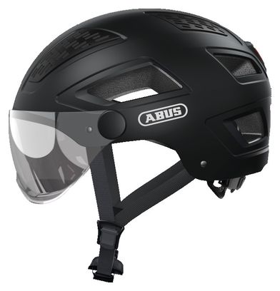 Abus Hyban 2.0 Ace Velvet Helmet Black with Clear Visor