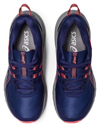 Chaussures de Trail Running Asics Pre Venture 9 GS Bleu Rose Enfant