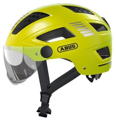 Abus Hyban 2.0 Ace Velvet Yellow Helmet with Transparent Visor