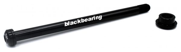 Black Bearing Rear Axle 12 mm - 179 - M12x1.5 - 19 mm