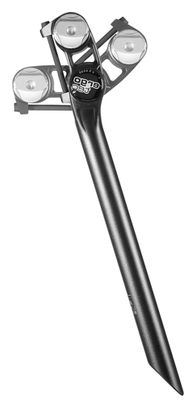 ERGOTEC Futura Seatpost 27.2mm | 340-400mm | Offset +10 to -50mm Black