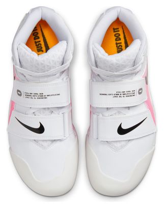 Chaussures d'Athlétisme Unisexe Nike Zoom Javelin Elite 3 Blanc Rose Orange