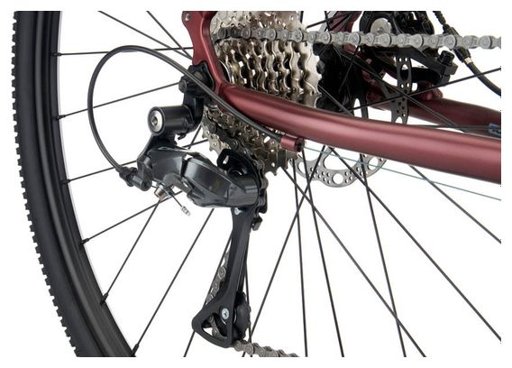 Bicicleta de Grava Kona Rove AL 700 Shimano Claris 8V 700 mm Rojo / Morado 2022