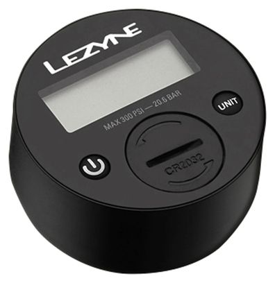 Pompe à Pied Lezyne Shock Digital Drive (Max 350 psi / 24.1 bar) Argent / Noir