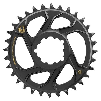 SRAM X-SYNC EAGLE Direct Mount Chainring, 3mm Offset 12 Speed, Black Gold