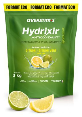 Boisson Énergétique Overstims Hydrixir Antioxydant Citron - Citron Vert 3Kg