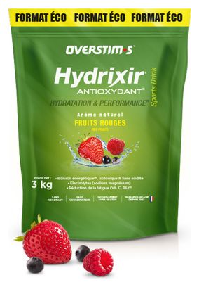 Boisson Énergétique Overstims Hydrixir Antioxydant Fruits Rouges 3Kg